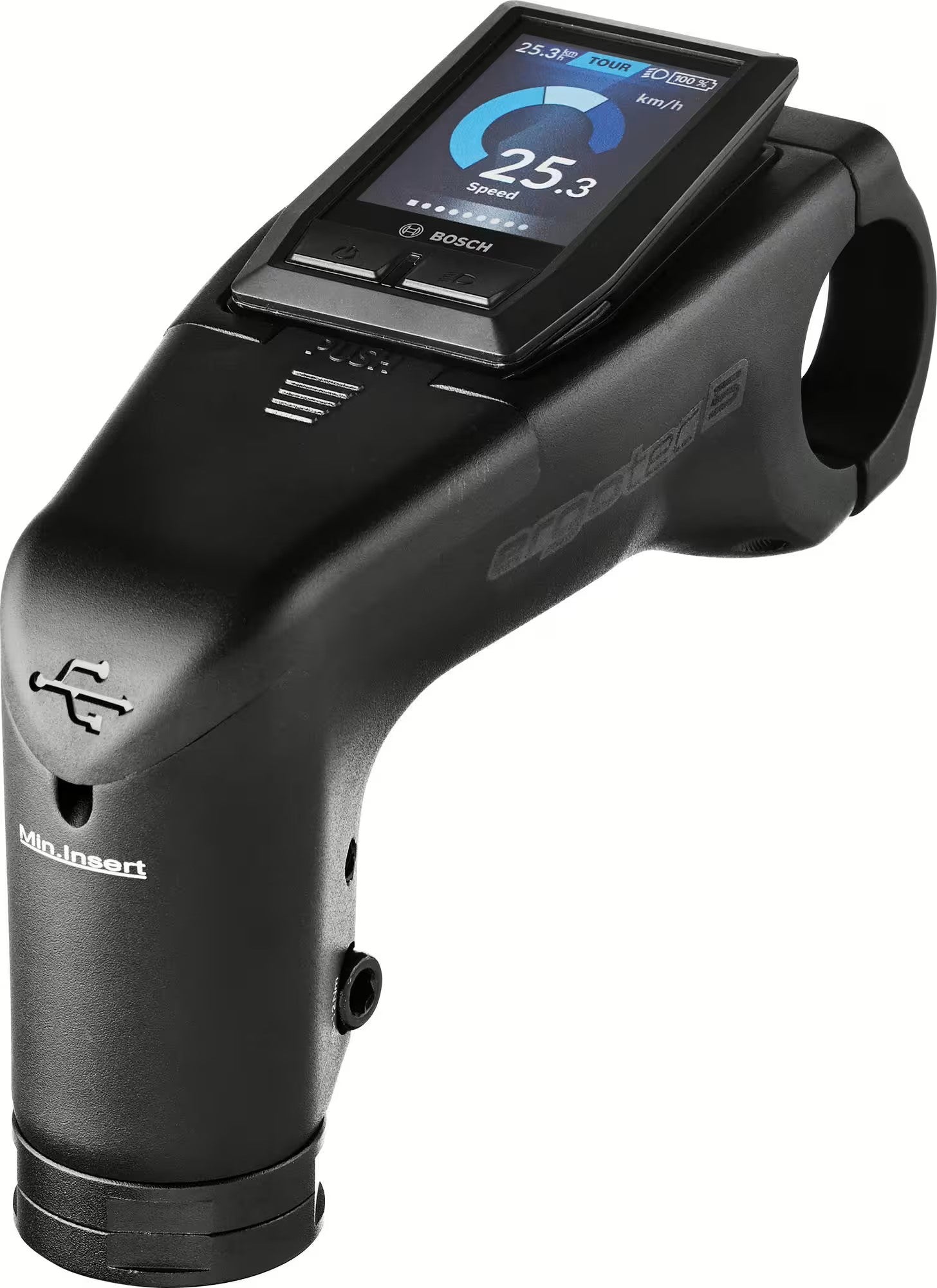Ergotec A-head stem Frempind Integra-BK Kiox alu.,black,1 1/8",Ø31.8mm, 110mm