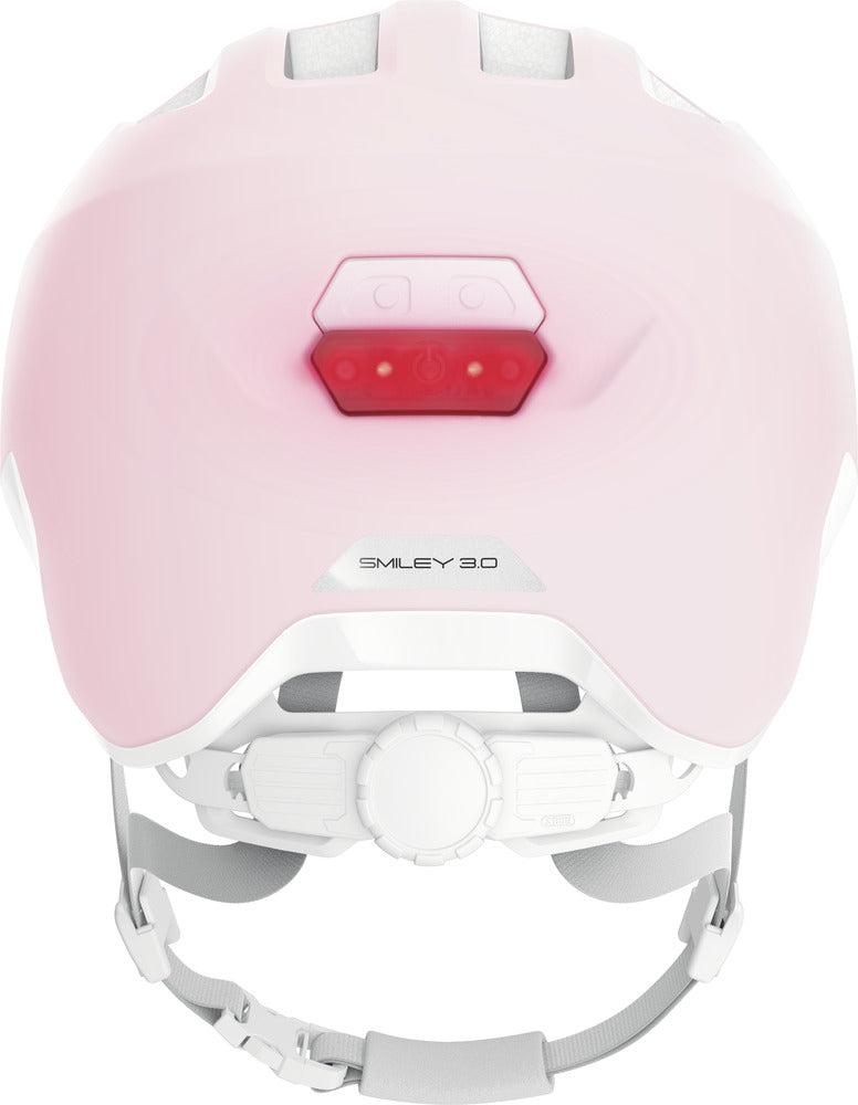ABUS Hjelm Smiley 3.0 ACE LED pure rose - eCykler a/s