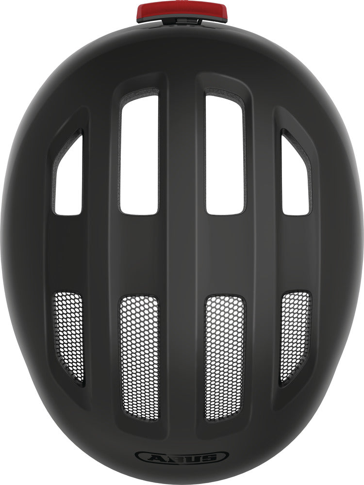 ABUS Hjelm Smiley 3.0 ACE LED velvet black - eCykler a/s