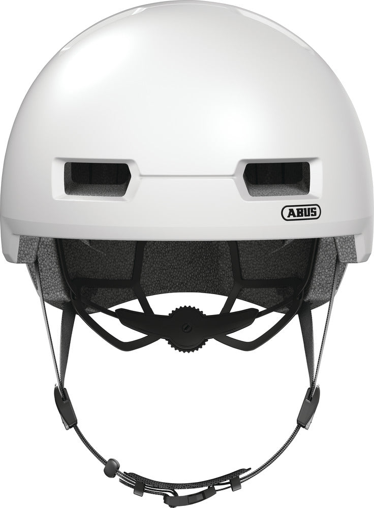 ABUS hjelm Skurb pearl white - eCykler a/s
