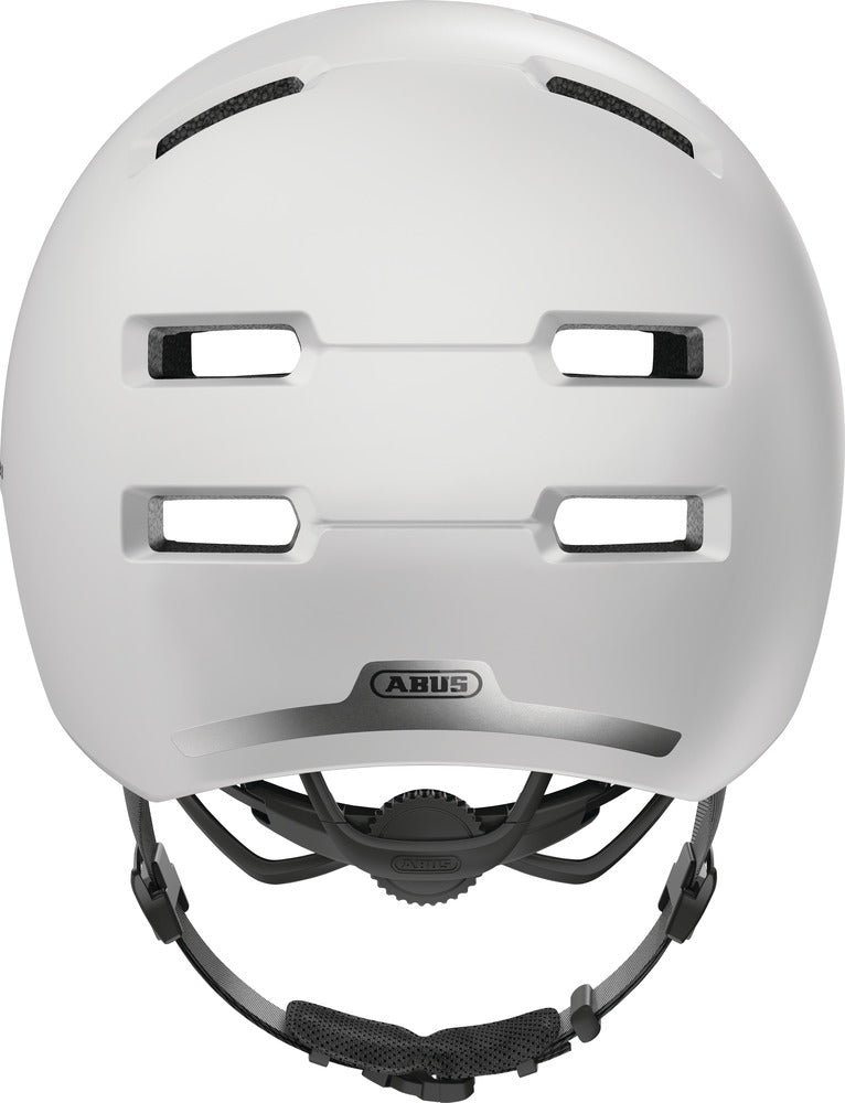 ABUS hjelm Skurb pearl white - eCykler a/s