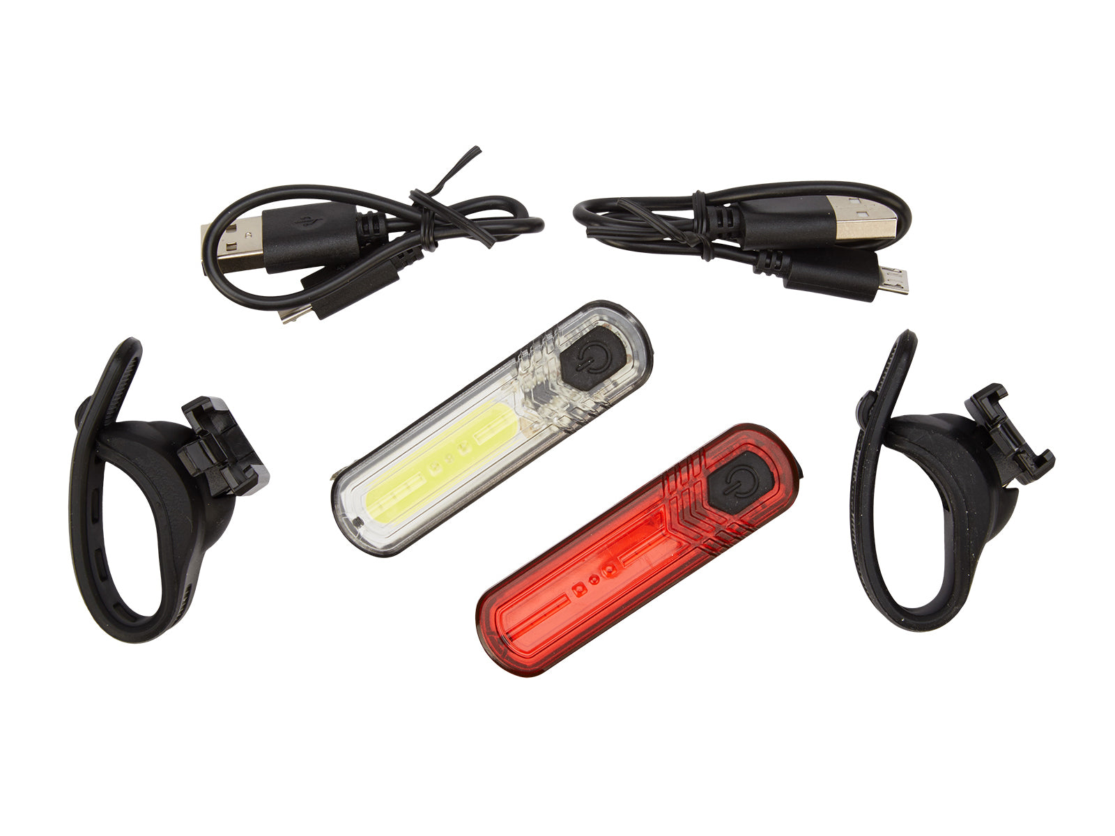 Abus Lygtesæt Orion genopladelig COB LED micro usb kabel - eCykler a/s