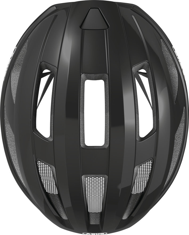 Abus hjelm Macator shiny velvet black - eCykler a/s