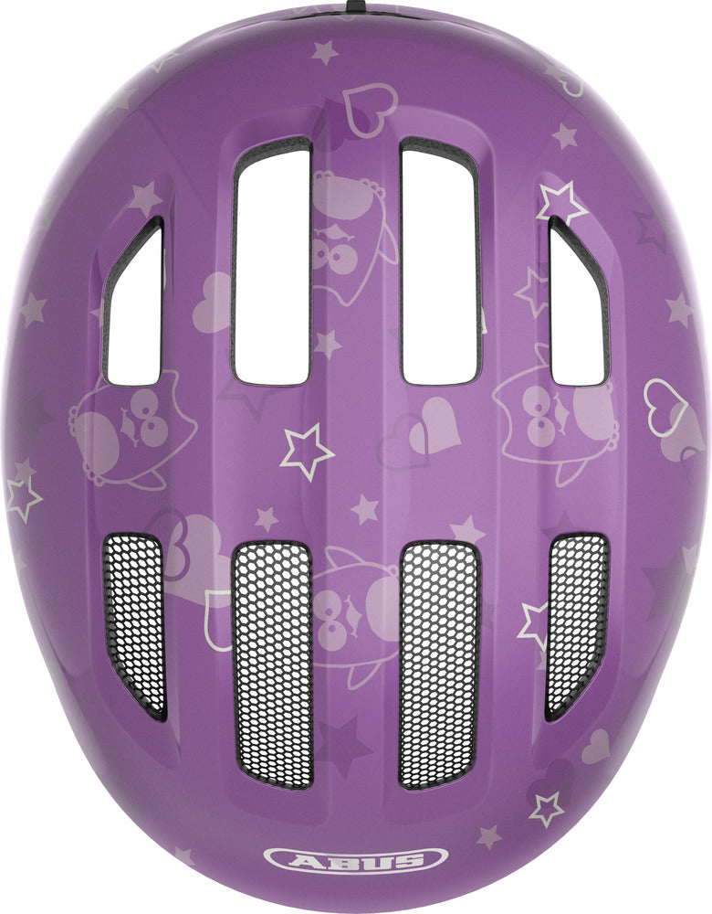 Abus hjelm Smiley 3.0 purple star S - eCykler a/s