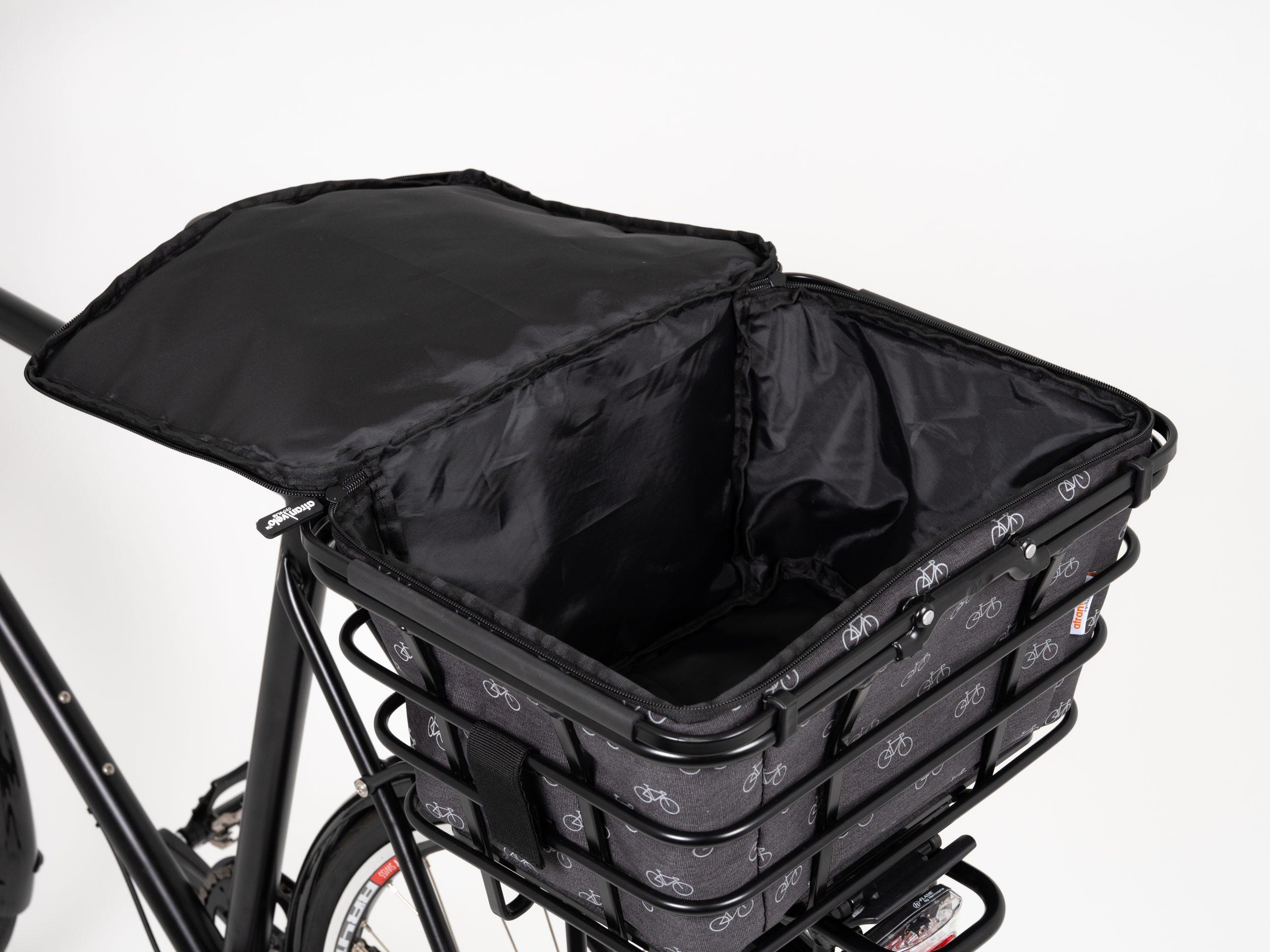 Atran Velo Kurv-indsats Add 22 Grå M/refleks - eCykler a/s