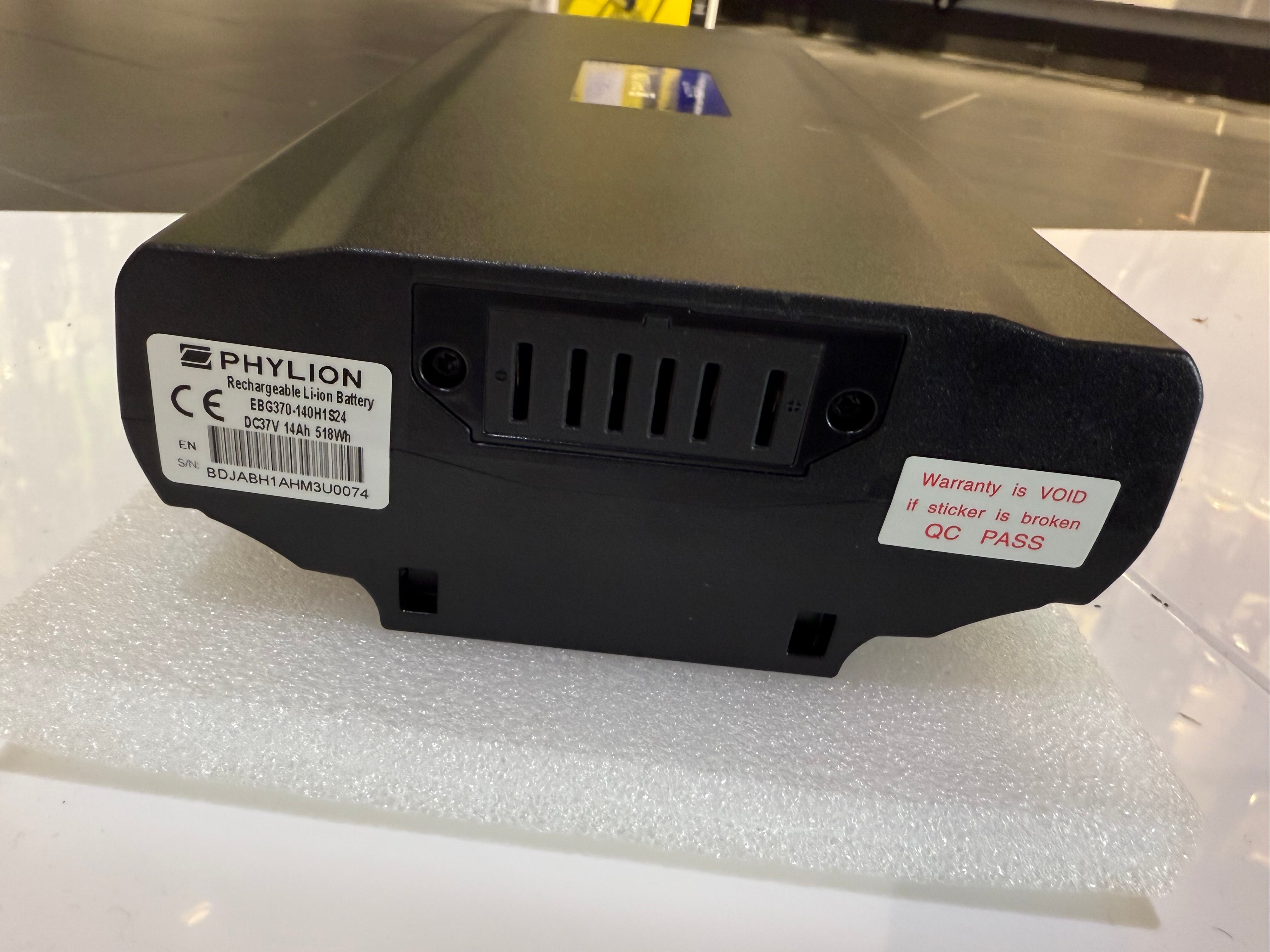 Batteri til elcykler 36V 14Ah (e-fly m.fl.) inkl. oplader - eCykler a/s