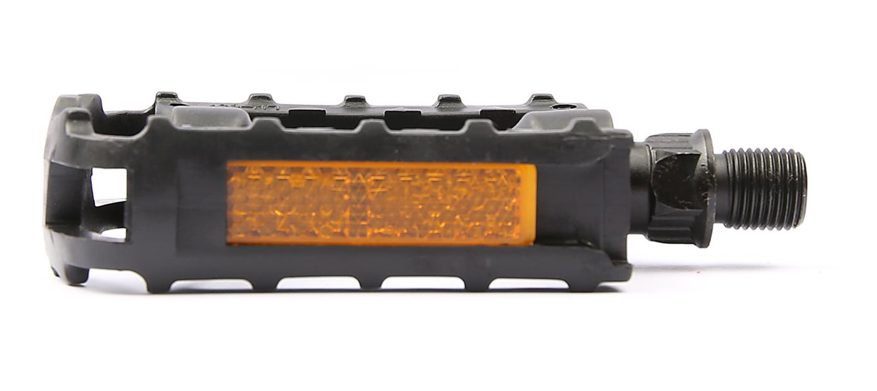 BikePartner Pedaler barn 1/2" sort nylon m.refleks - eCykler a/s