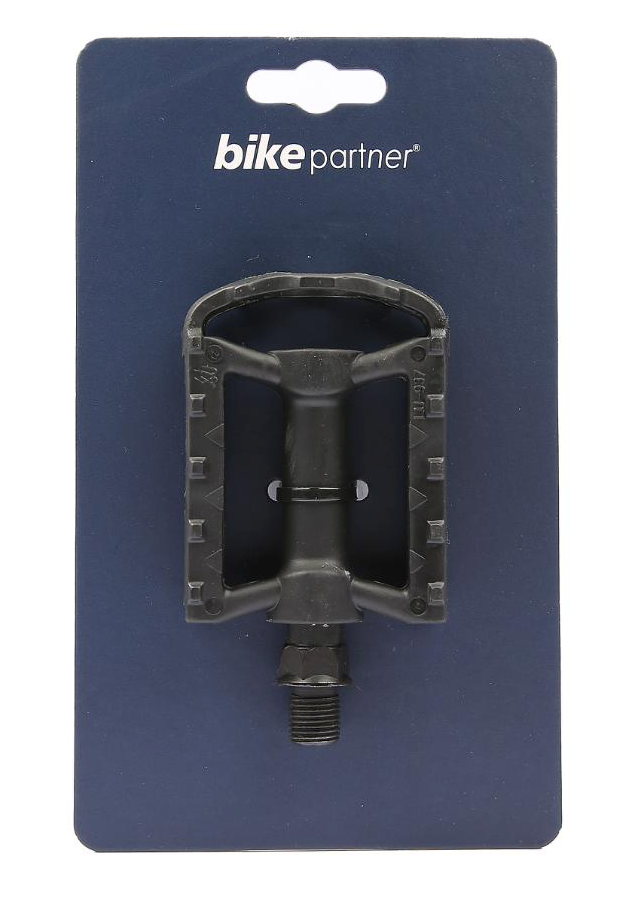BikePartner Pedaler barn 1/2" sort nylon m.refleks - eCykler a/s