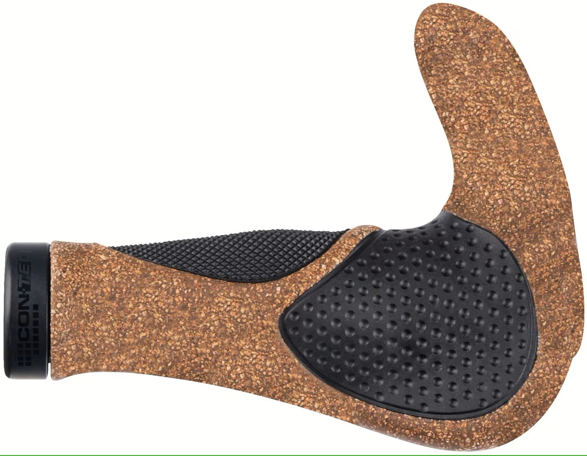 ConTec Håndtag  "Tour Deluxe Pro Kork" 140 mm Kork/sort - eCykler a/s