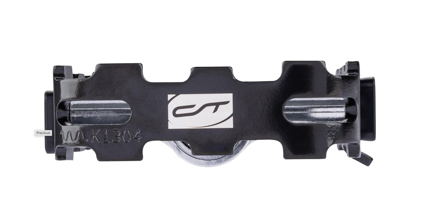 Contec Pedaler CPI-046 alu m/lukkede lejer sort/sølv - eCykler a/s
