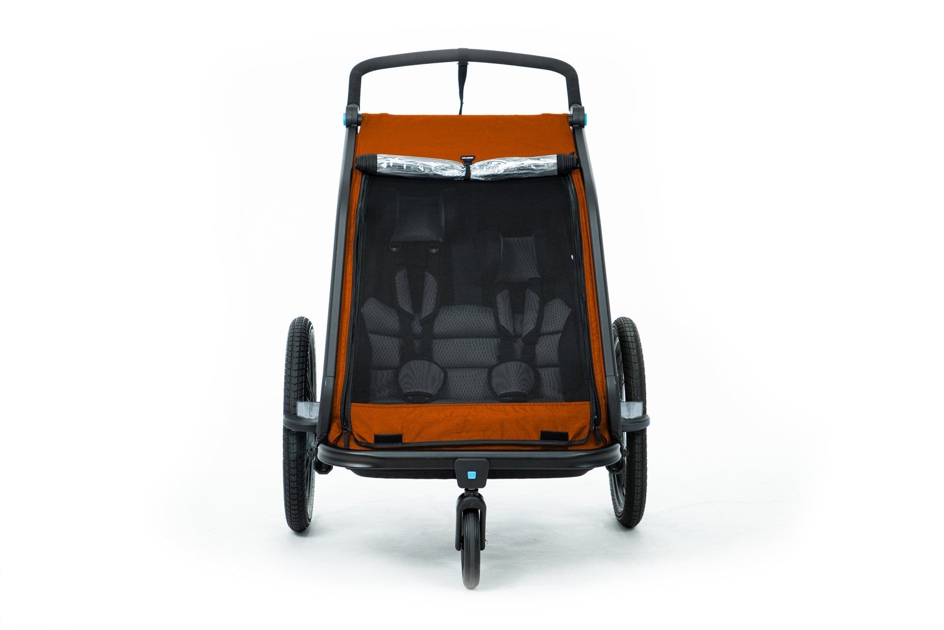 Cube Double Kids Cykelanhænger f/2 børn orange - eCykler a/s