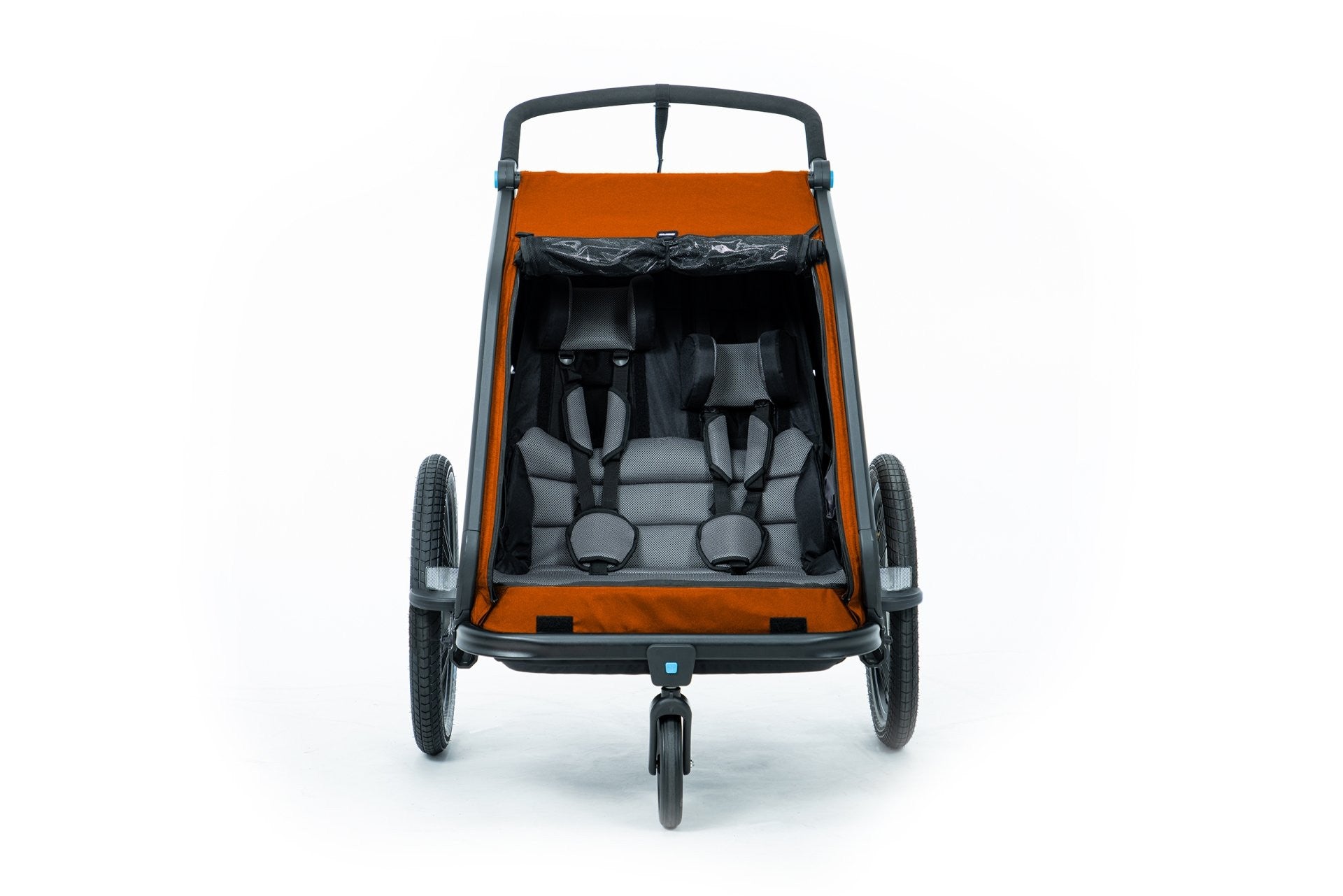 Cube Double Kids Cykelanhænger f/2 børn orange - eCykler a/s