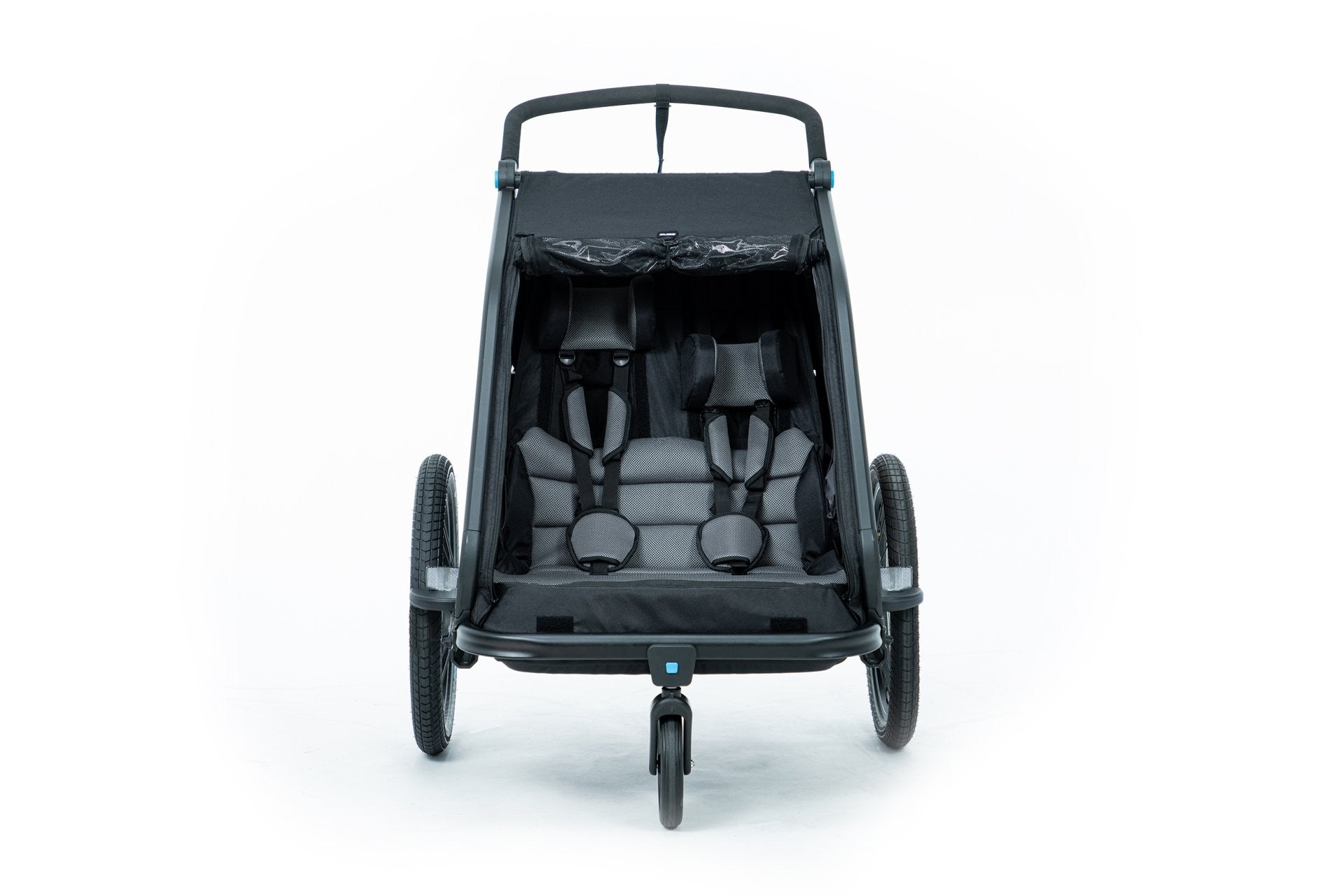 Cube Double Kids Cykelanhænger f/2 børn sort - eCykler a/s