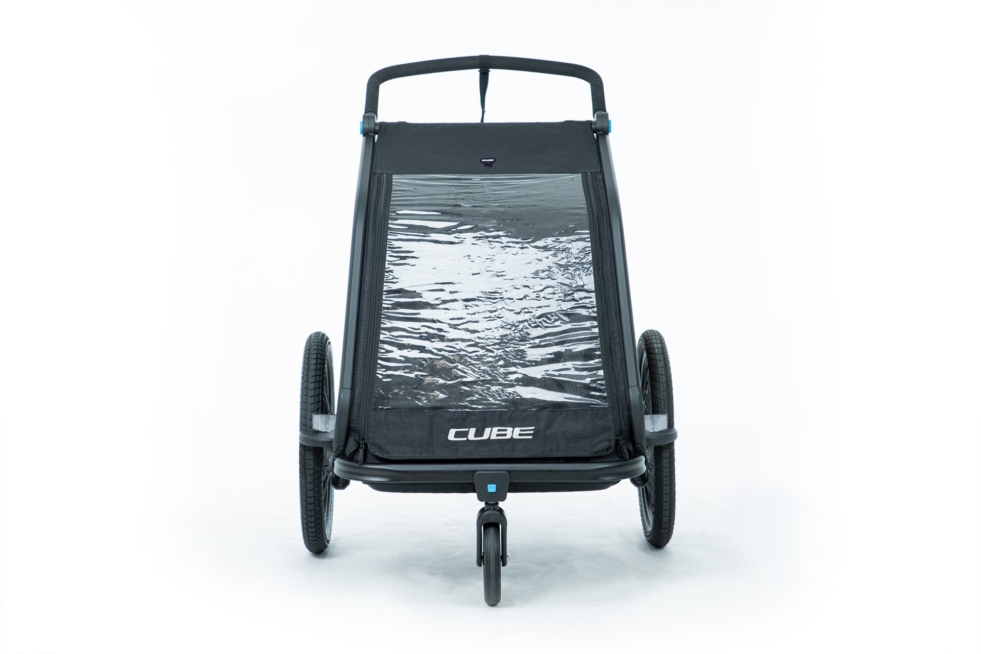 Cube Double Kids Cykelanhænger f/2 børn sort - eCykler a/s