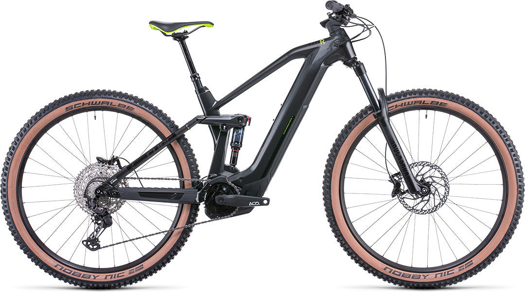 Cube Stereo Hybrid 140 HPC Race 625Wh 27.5 grey´n´green - eCykler a/s