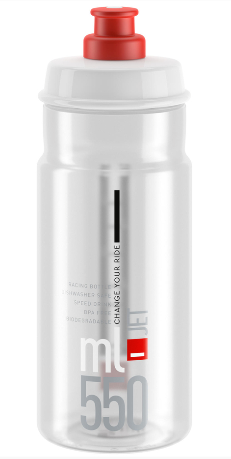 Elite drikkeflaske klar 550ml - eCykler a/s
