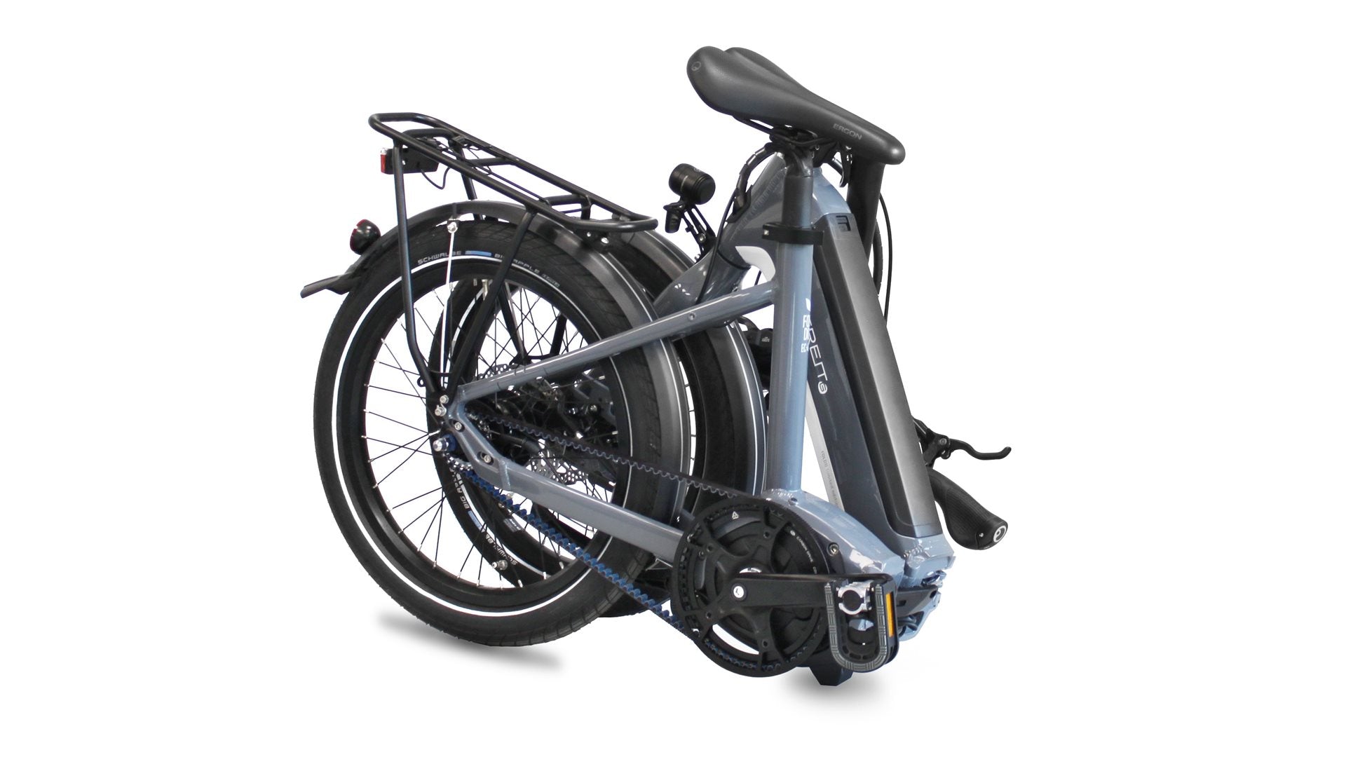 Gudereit EC-45 evo Gates remtræk el foldecykel 500Wh - eCykler a/s