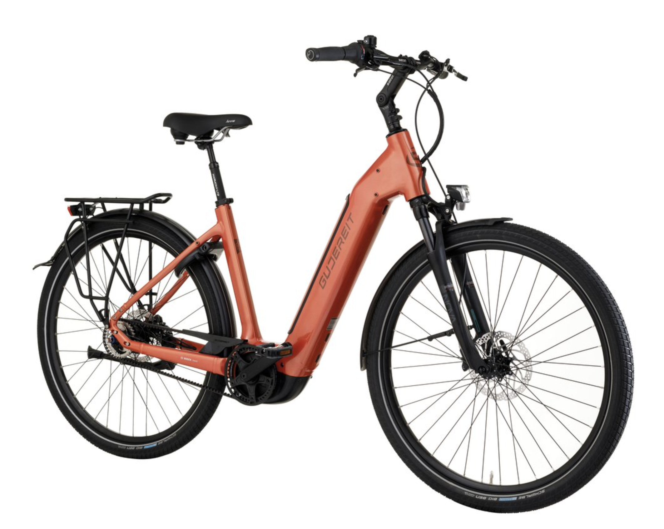 Gudereit EC-5.8 evo Mono elcykel Gates remtræk 625Wh MY25 - eCykler a/s