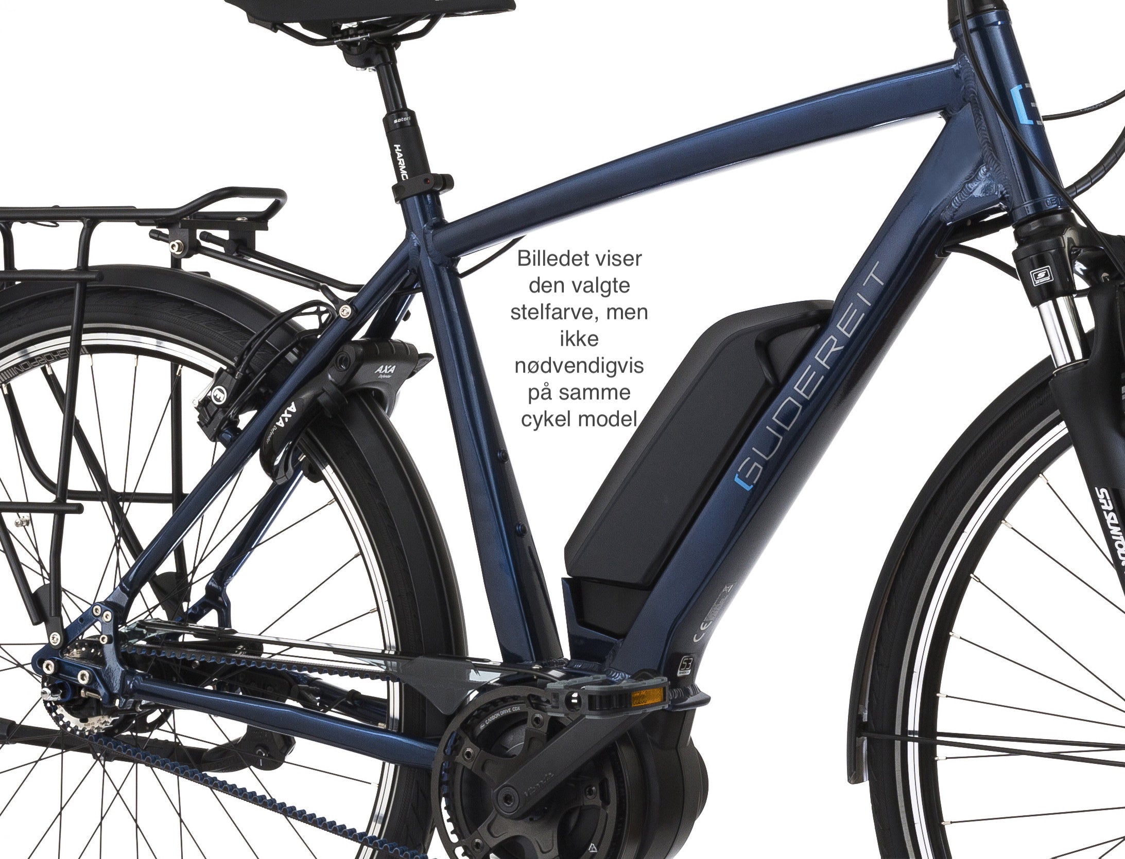 Gudereit ET-10 evo Basic HR 500Wh Gates remtræk elcykel - eCykler a/s
