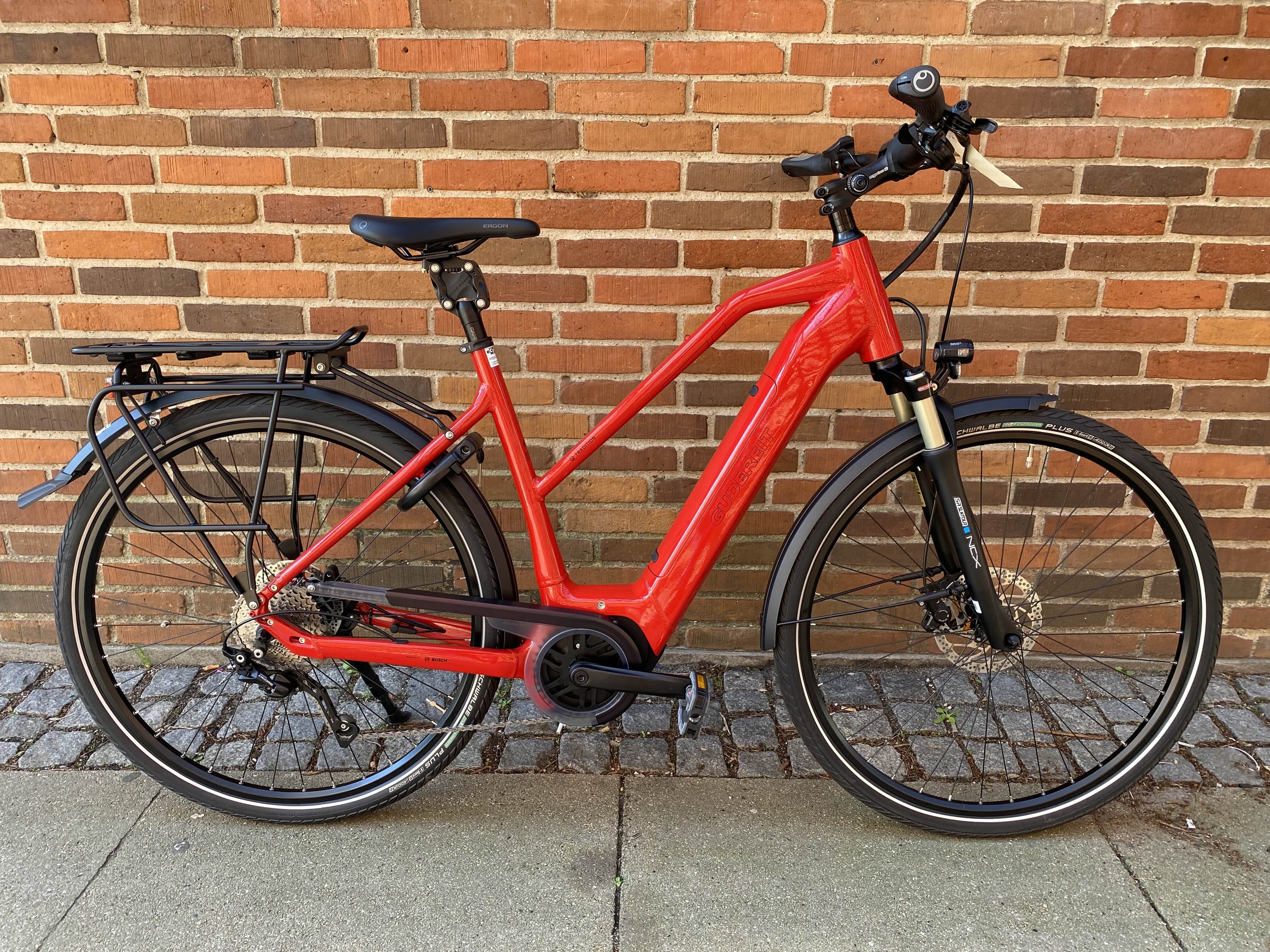 Gudereit ET-7.5 evo TR 500Wh 53cm/M RØD - eCykler a/s