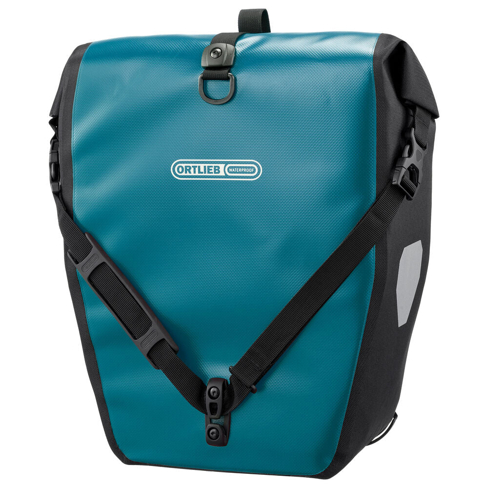 Ortlieb Tasker Back-roller Classic QL 2.1 Petroleumsblå/Sort (Sæt) F5309 - eCykler a/s