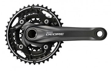 Shimano Deore kranksæt 10sp 175mm 42/32/24 sort FC-M610 - eCykler a/s