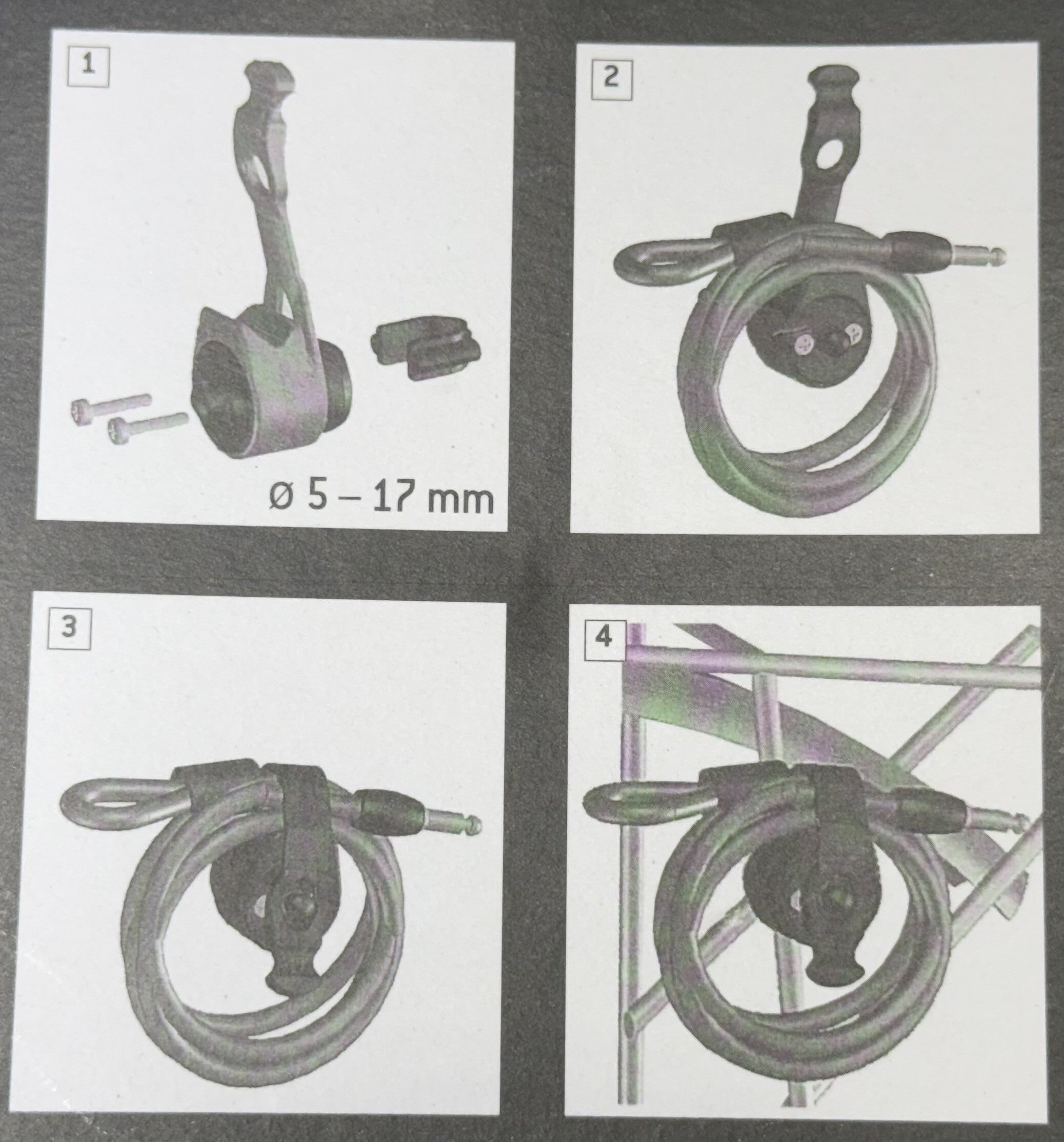 Trelock ZR 310 Ø10mm 180cm Plug-in wire til cykler med Trelock/AXA/Abus Ringlåse - eCykler a/s