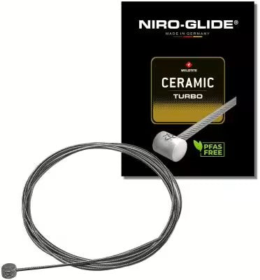 Niro-Glide Bremsewire Turbo, ekstra lang 3000mm