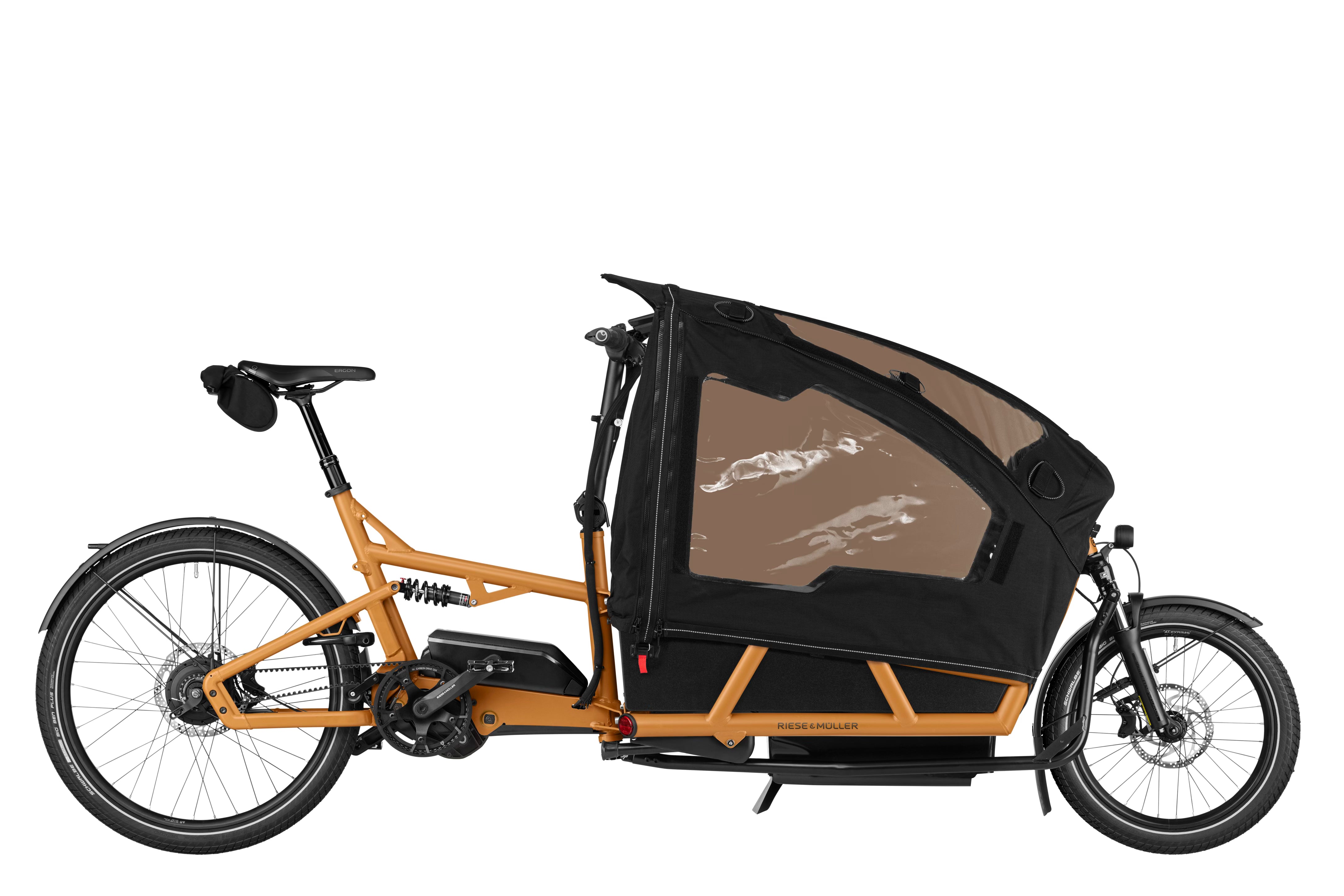 Load5 75 rohloff HS 1600Wh tundra grey matt IBS + Performance kit Family Kit Plus [Står klar i butikken]