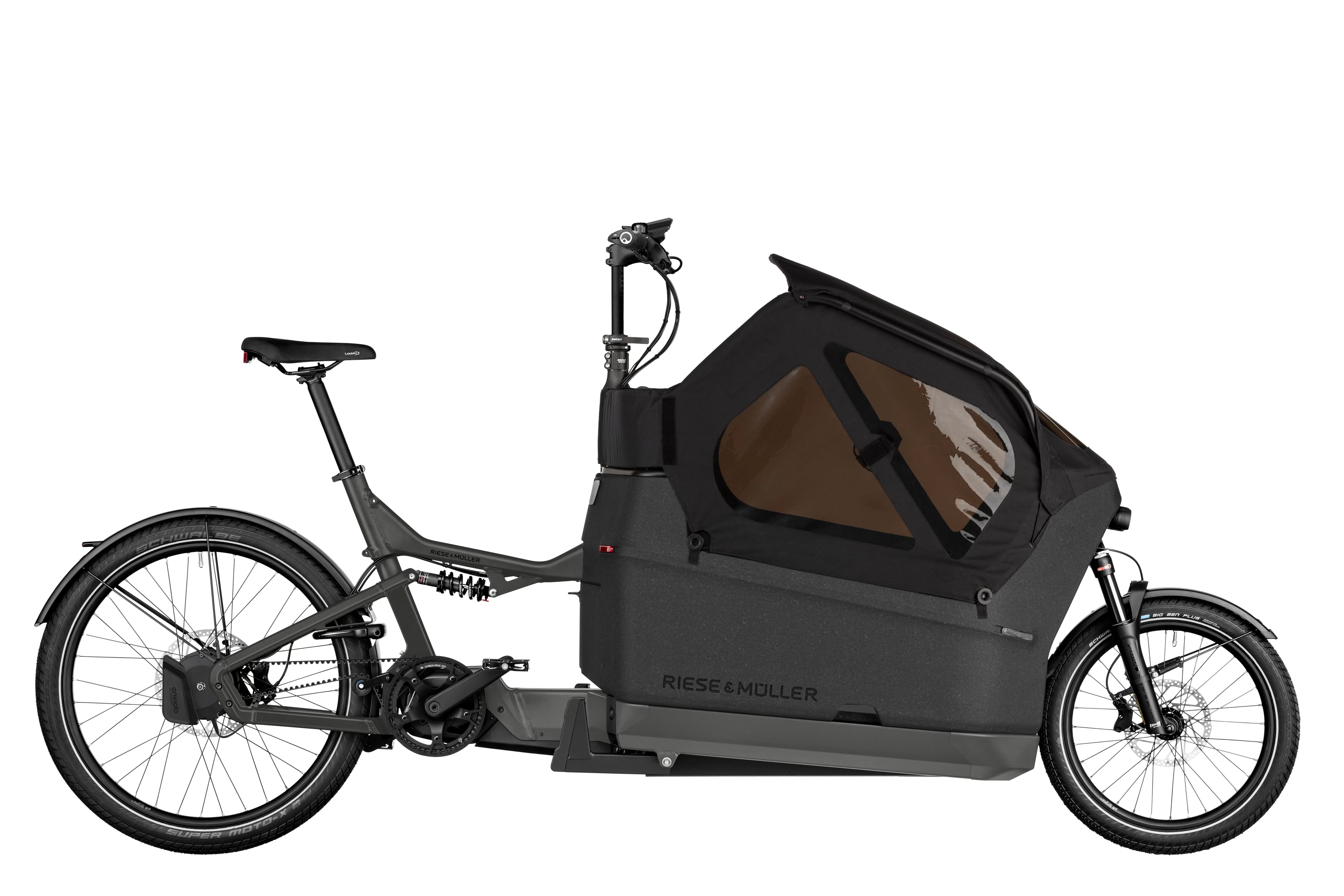 R-M Packster2 70 CT automatic 750Wh Urban Grey Knox 300 + carrier + double child seat + Buggy Cargo area + Lock for glove compartment [Står klar i butikken]