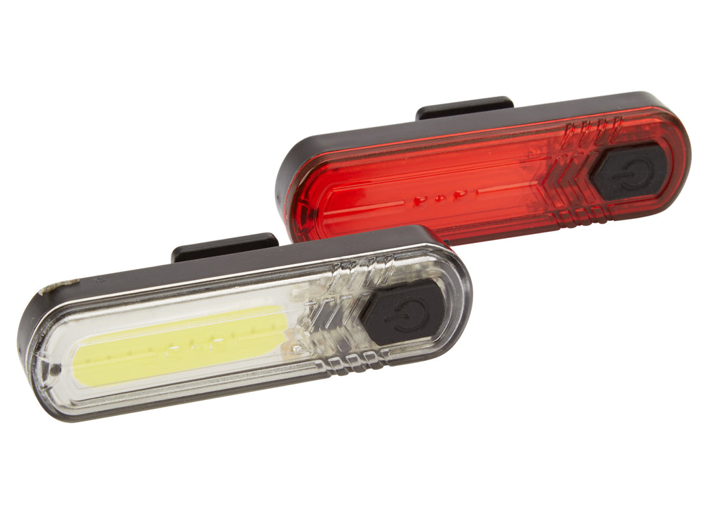 Abus Lygtesæt Orion genopladelig COB LED micro usb kabel - eCykler a/s 