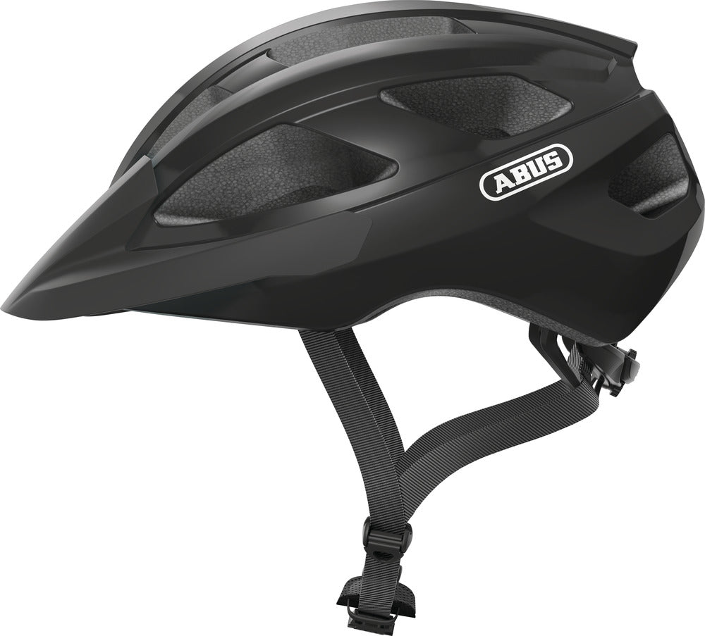Abus hjelm Macator shiny velvet black - eCykler a/s 