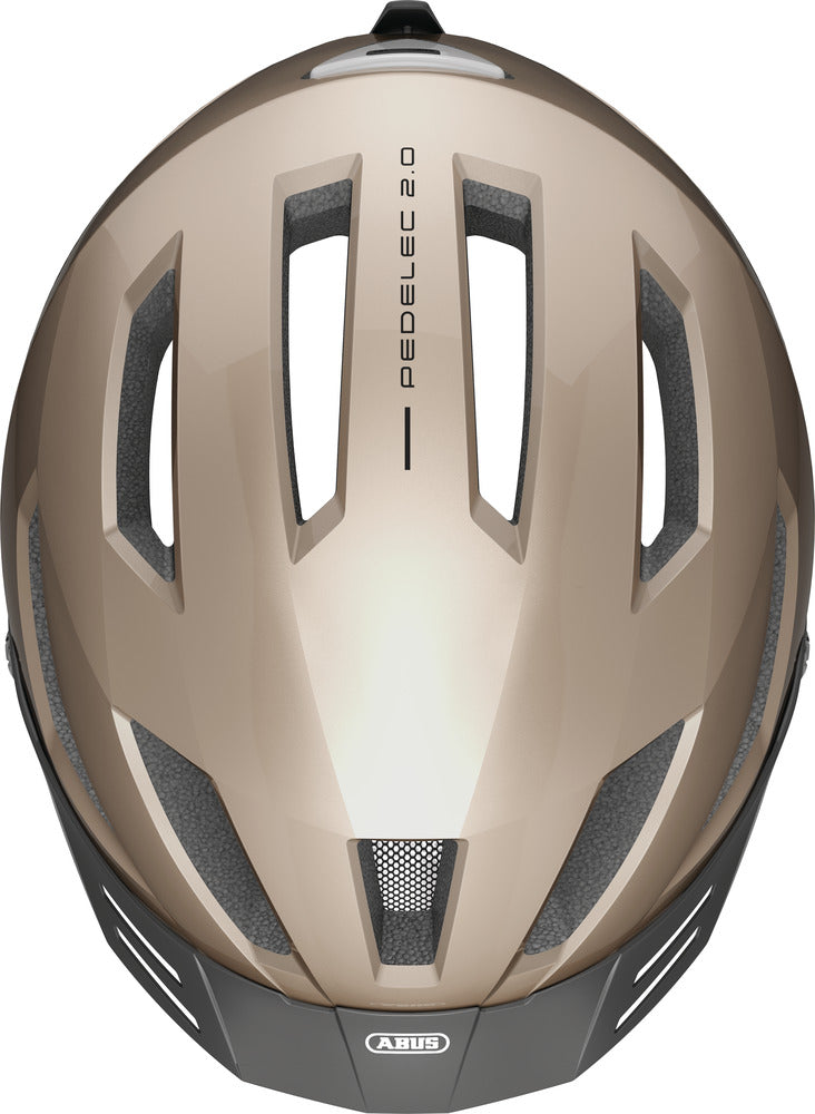 Abus hjelm Pedelec 2.0 champagne gold - eCykler a/s 