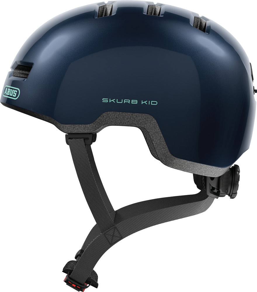 Abus hjelm Skurb Kid midnight blue - eCykler a/s 