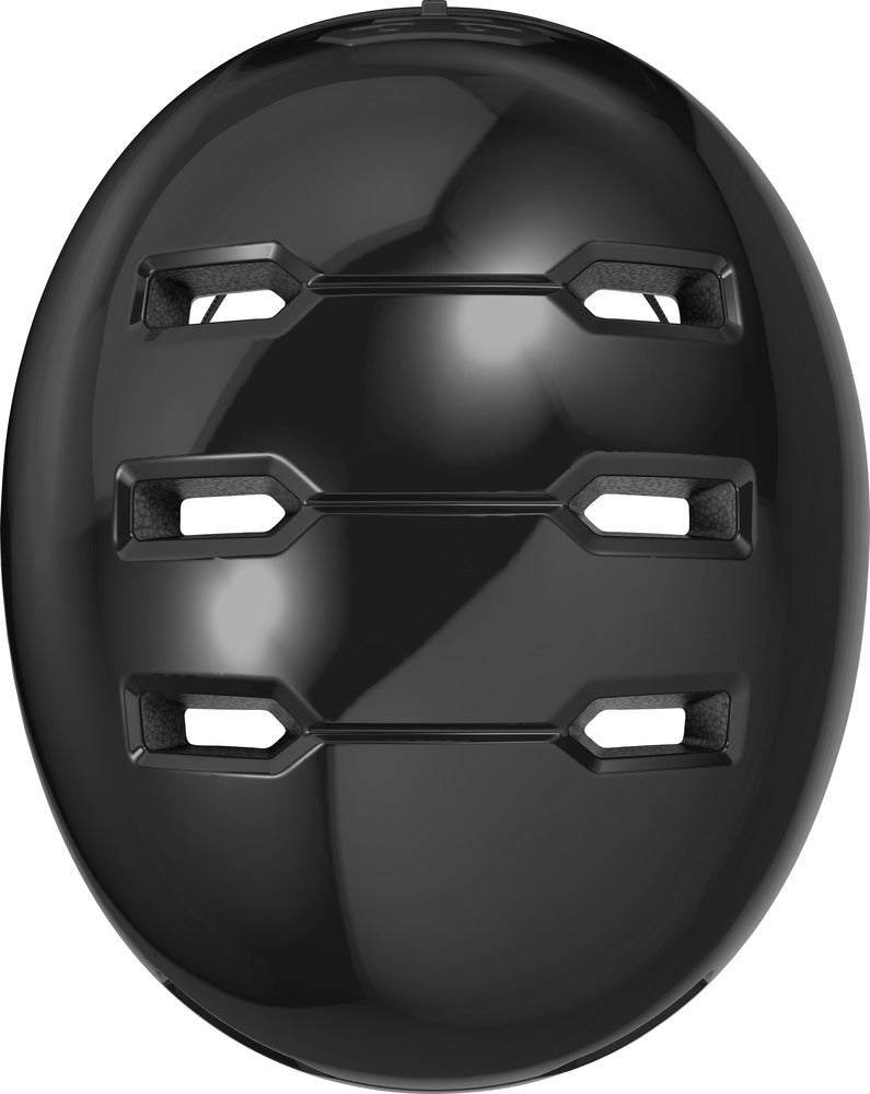 Abus hjelm Skurb Kid shiny black - eCykler a/s 