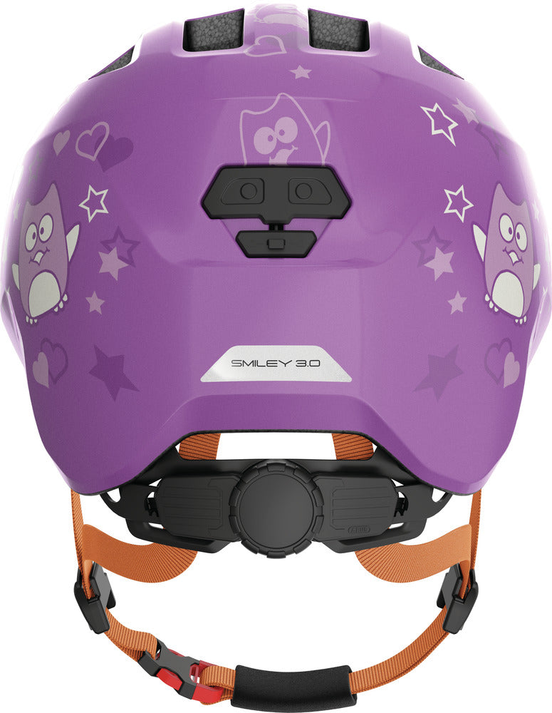 Abus hjelm Smiley 3.0 purple star S - eCykler a/s 