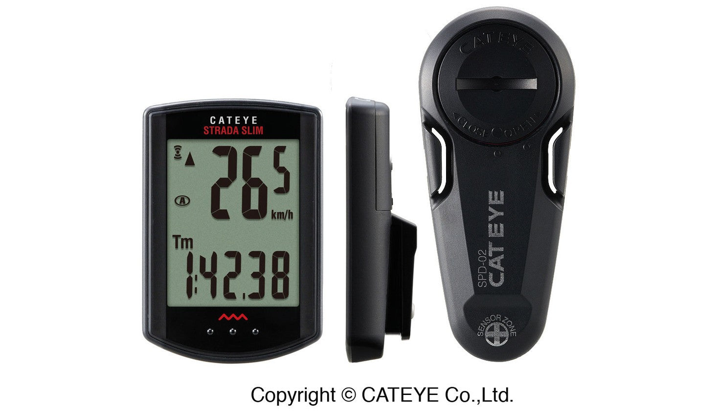 Cateye Strada Slim trådløs cykelcomputer - eCykler a/s 