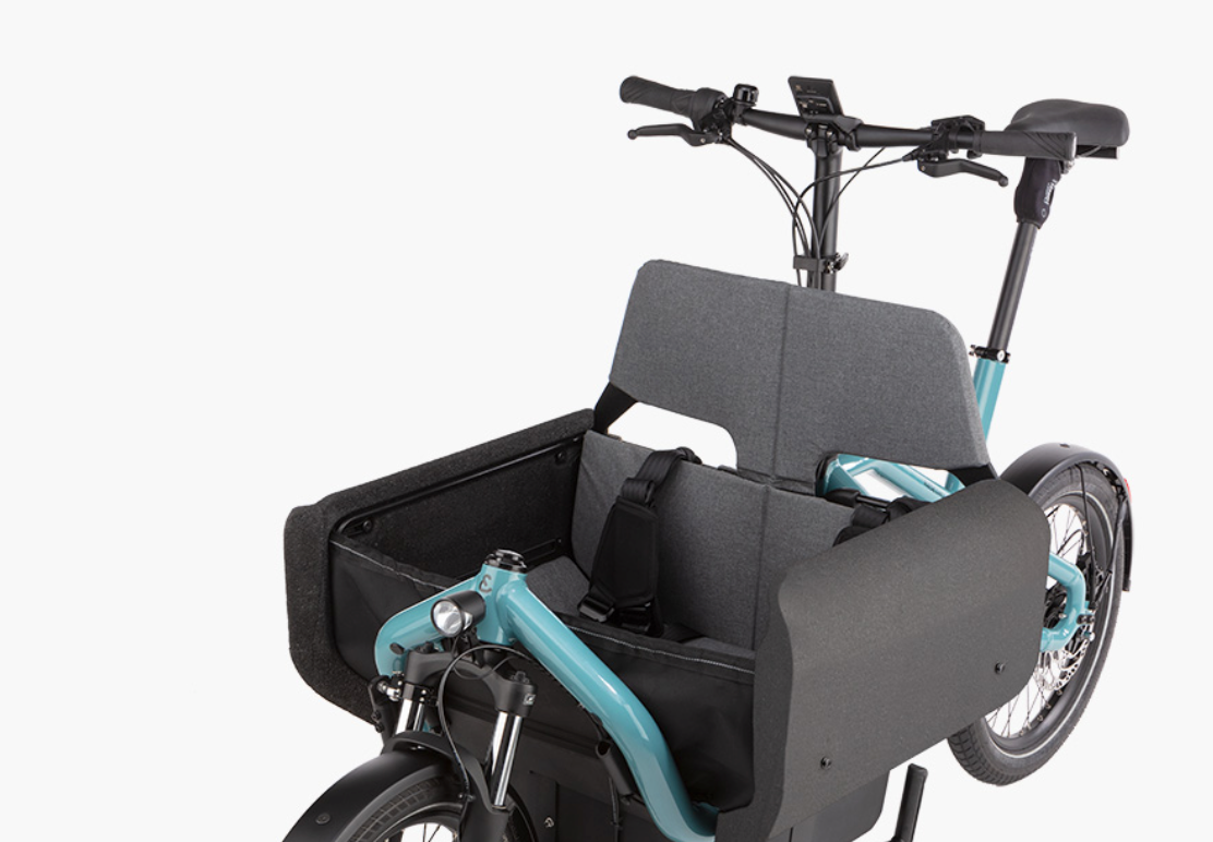 Child seat with headrest (Carrie) - eCykler a/s 