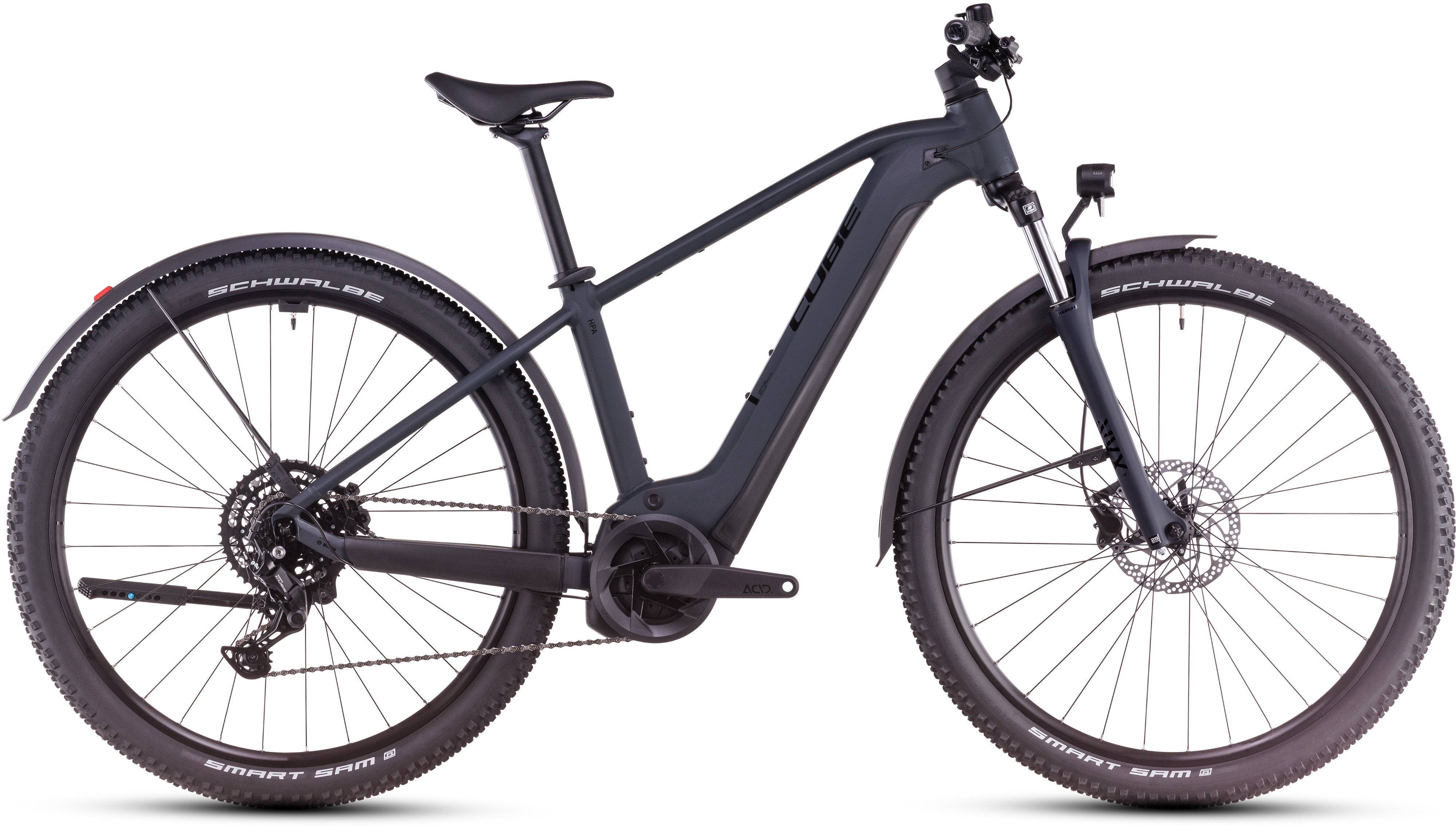Cube Reaction Hybrid Performance 500 Allroad nightblack 27.5" XS/34 cm - eCykler a/s 