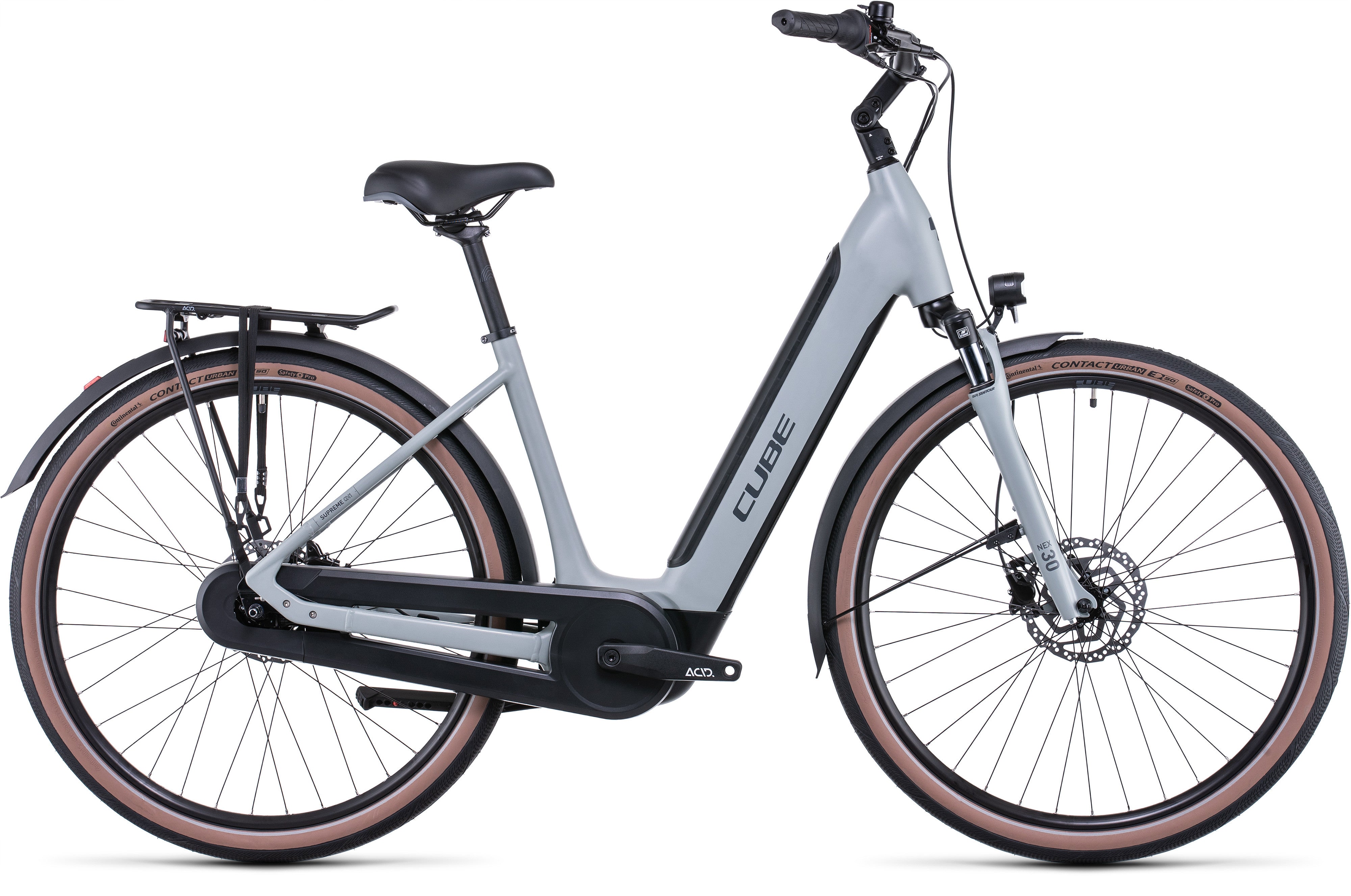 Cube Supreme Hybrid ONE 400Wh lunar´n´grey - eCykler a/s 