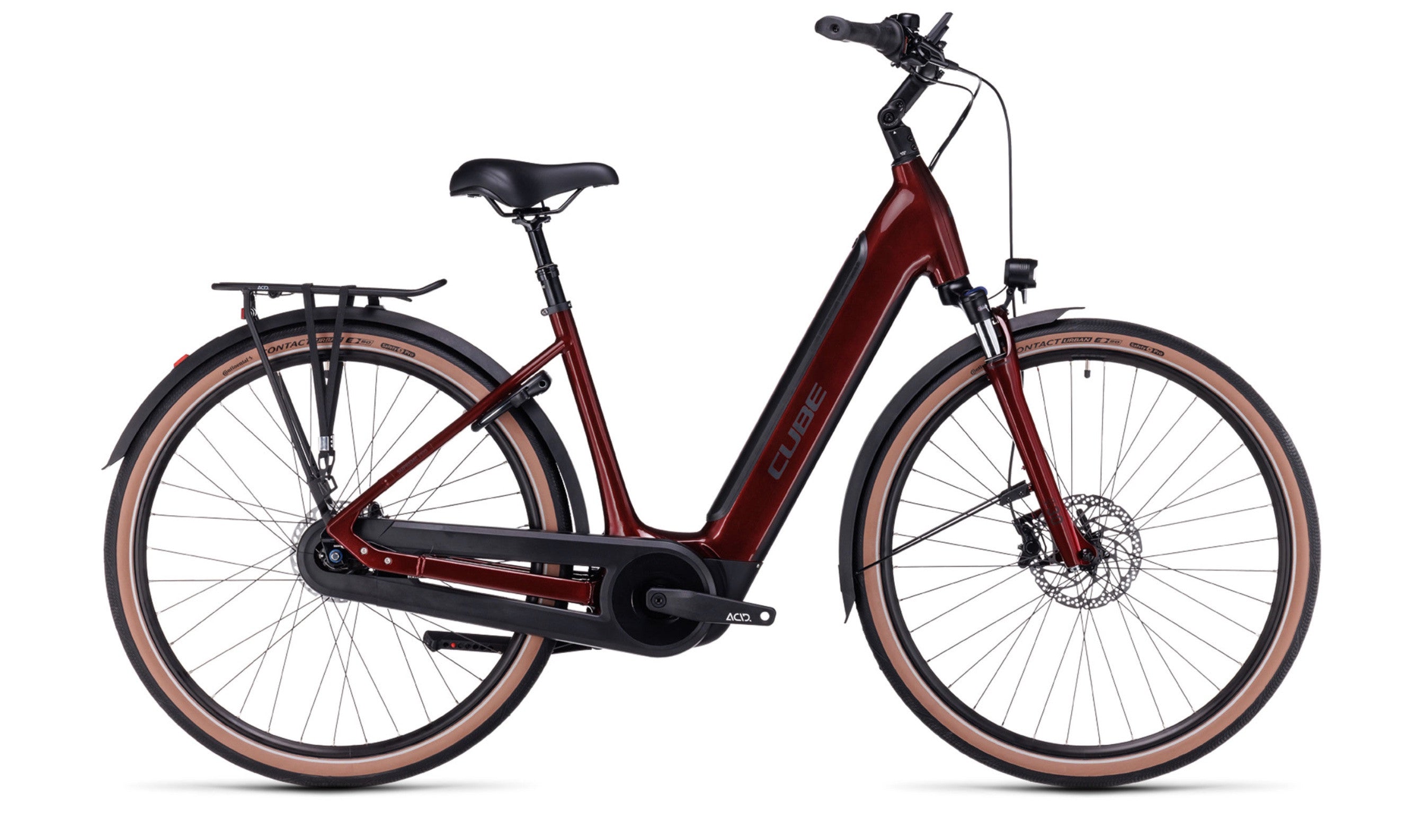 Cube Supreme RT Hybrid Pro 500Wh red´n´black 54 cm. - eCykler a/s 