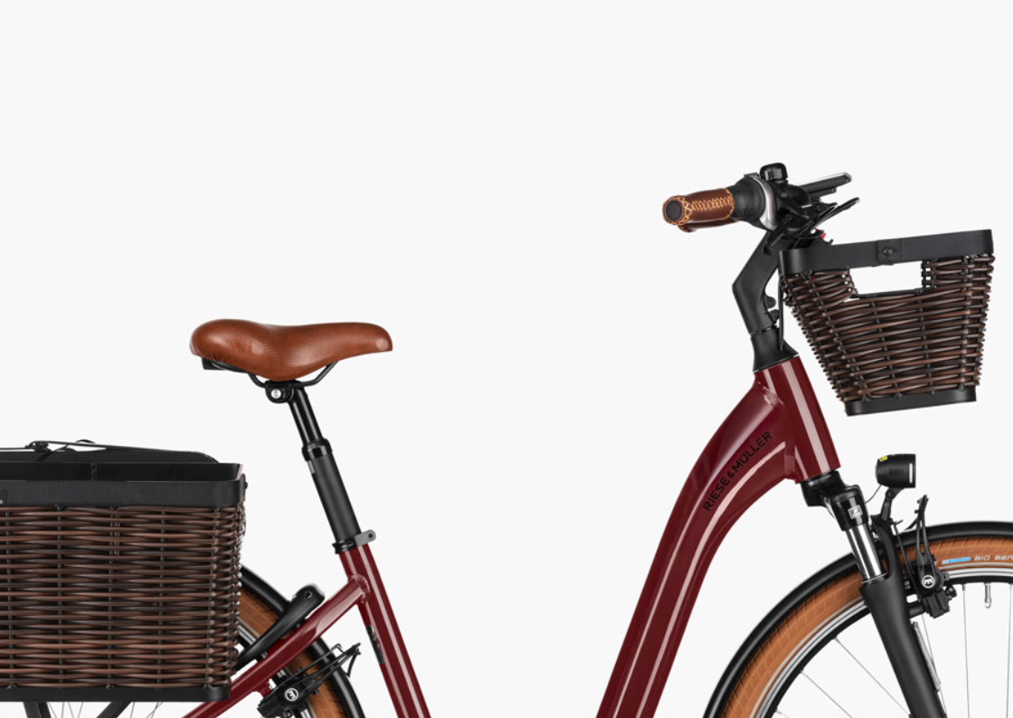 Front basket AND carrier baskets - eCykler a/s 