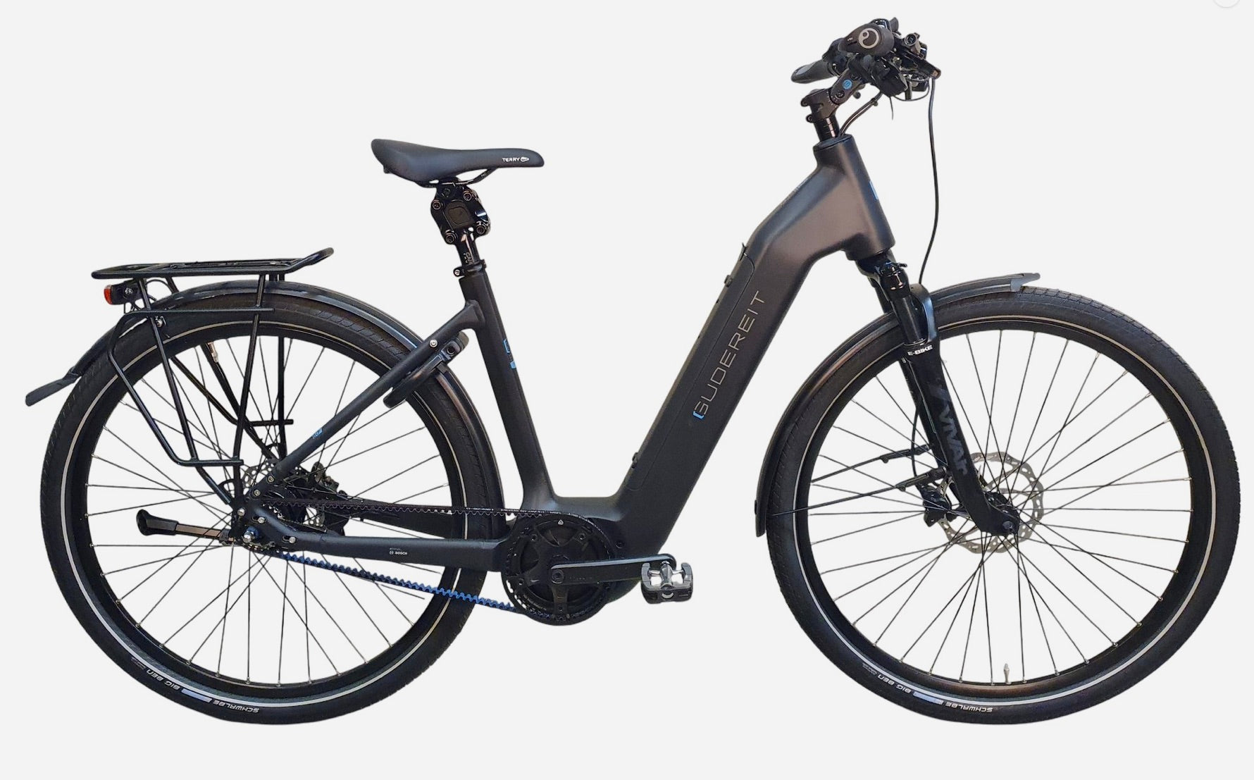 Gudereit ET-10 Evo 500Wh Mono Gates remtræk elcykel - eCykler a/s 