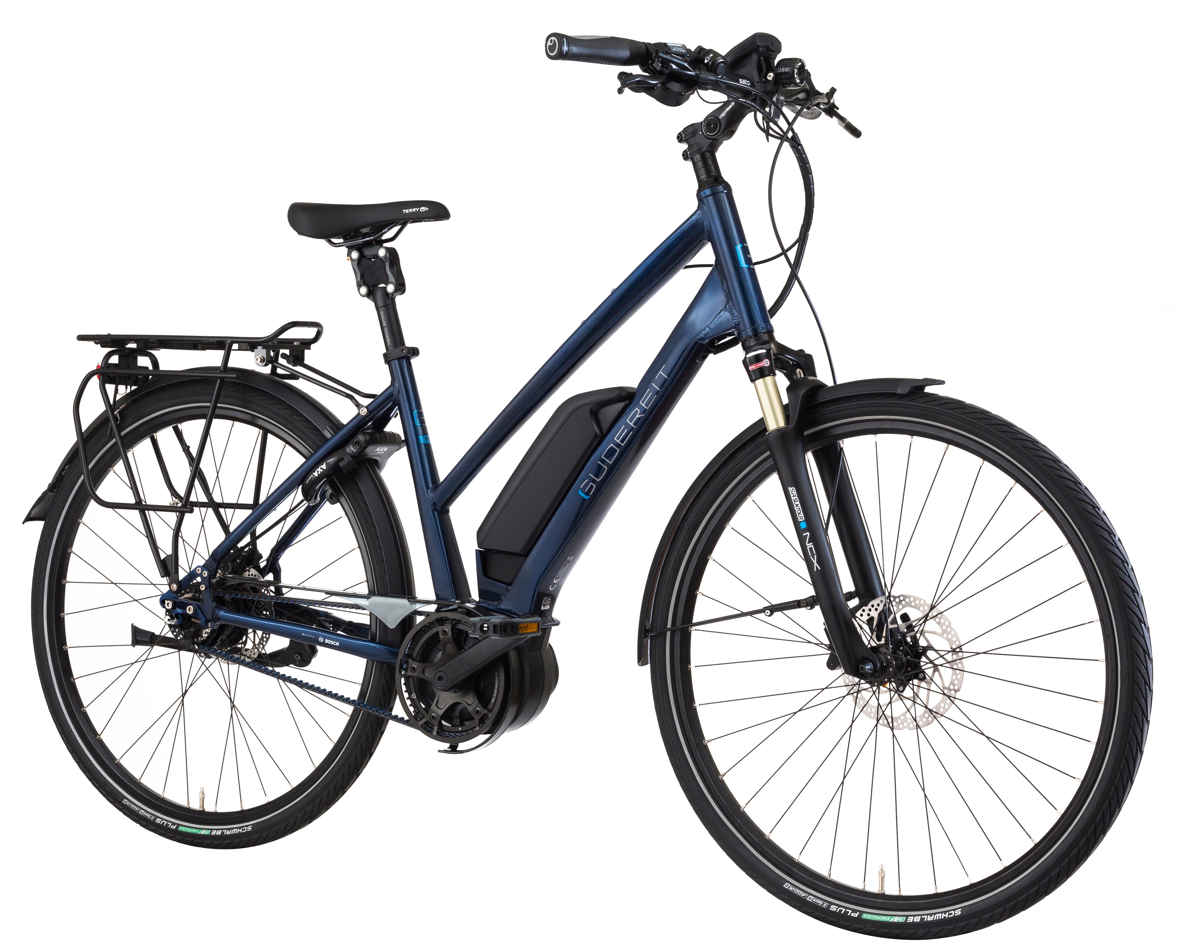 Gudereit ET-9 Evo 500Wh Gates remtræk TR elcykel - eCykler a/s 