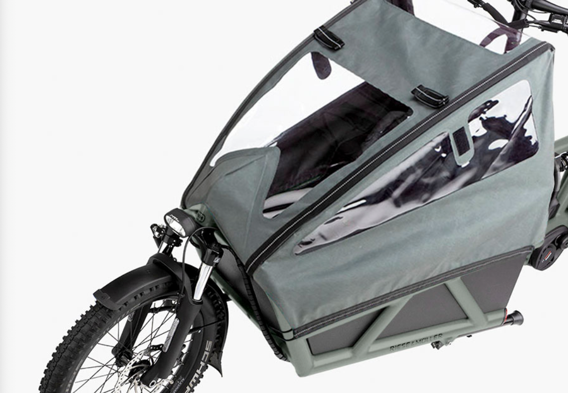 High sidewalls with child cover - eCykler a/s 