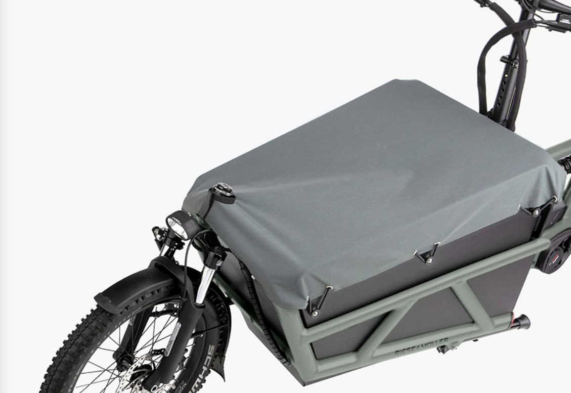 High sidewalls with tarpaulin - eCykler a/s 