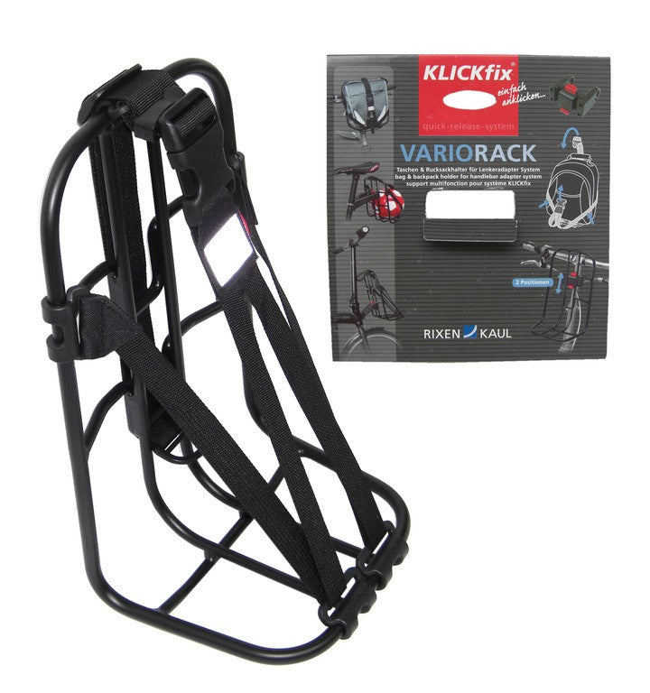 Klickfix Universal Vario Rack sort. - eCykler a/s 