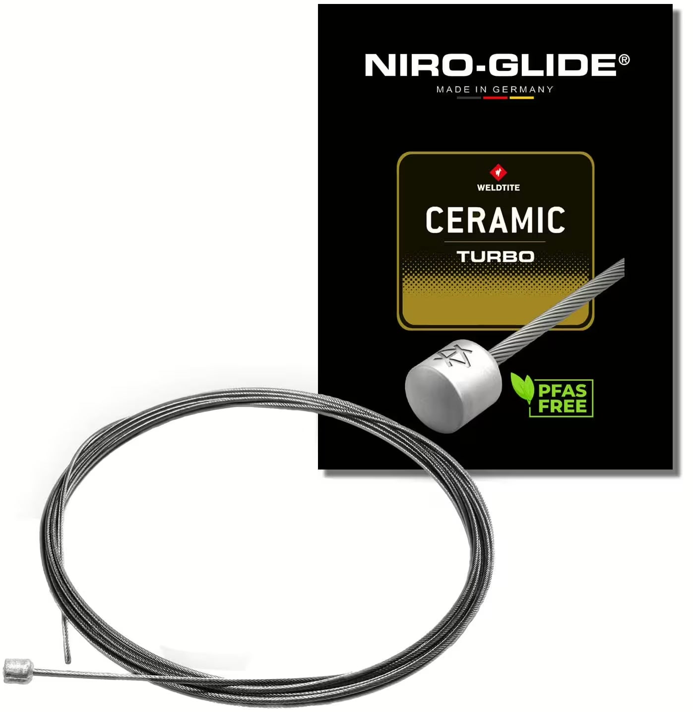 Niro-Glide Gearwire ekstra lang 4500mm - eCykler a/s 