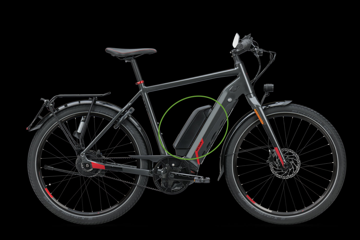 Range extender til Koga B20  inkl . batteri 500Wh og montering (Ikke en cykel) - eCykler a/s 