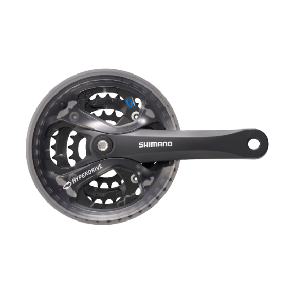 Shimano Kranksæt FC-M361 Sort, 48/38/28T 170mm, 7/8-sp - eCykler a/s 